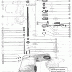 450 (4 CYL.) 1476510 THRU 1531568 Gear housing assembly, complete(merc 450m & 500e-1) (pag...