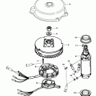 50 (3 CYL.) 0G290585 THRU 0G589999 Flywheel and starter motor (50 / 60)