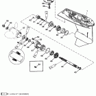50 (3 CYL.) 0G290585 THRU 0G589999 Gear housing (propeller shaft)(50 / 55 / 60)