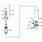 50 (3 CYL.) 6428681 THRU 0B122929 Starter motor assembly (bosch)