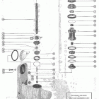 500 1421113 THRU 1639472 Gear housing assembly, complete(merc 450m & 500e-1) (pag...