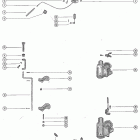 500 1639473 THRU 1755548 Carburetor linkage and choke solenoid