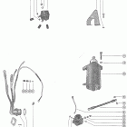 500 1639473 THRU 1755548 Starter motor, starter solenoid, rectifier and wiring ha...