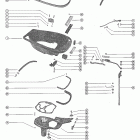 500 1770179 THRU 2116317 Bottom cowl assembly and shift linkage