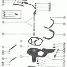 500 2858814 THRU 4140999 Exhaust extension plate and shift linkage