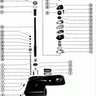 500, 50 4357640 THRU 5531629 Gear housing assembly, complete (serial group no. 6)(pag...