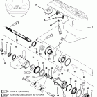 V-175 (EFI) 0G303046 THRU 0G760299 Gear hsg(prop shaft)(std rotation) (s / n-0g438000, up)