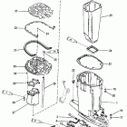 V-175 (EFI) 0G303046 THRU 0G760299 Корпус вертикального вала и выхлопная труба