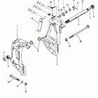 V-175 (EFI) 0G303046 THRU 0G760299 Transom brackets(s / n-0g589999 & below)