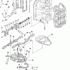 V-175 (EFI) 0G960500 THRU 0T408999 Выпускной коллектор и выпускная плита