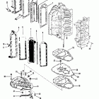 V-175 4301235 THRU 0C100860 Divider plate and exhaust plate