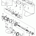 V-200 (2.5L) 1991 ONLY 0C291520 THRU 0D081999 Gear housing(propshaft)(xr4 / magnum ii)