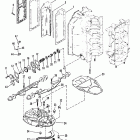 V-200 (EFI) 0C100861 THRU 0C999999 Выпускной коллектор и выпускная плита