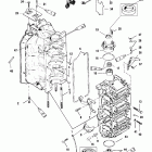 V-200 (EFI) 0G960500 THRU 0T408999 Блок цилиндров и торцевые крышки