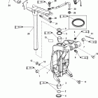 V-200 EFI (2.5L) 0T801000 THRU 1B226999 Поворотный кронштейн и рычаг рулевого управления