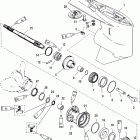 V-200 EFI (2.5L) 1B227000 & Up Корпус редуктора, вал гребного винта - стандартное враще...