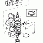 V-200XRI (EFI) 0D082000 THRU 0G303045 Коленчатый вал, поршни и шатуны