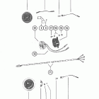 V-225 5628028 AND UP Tachometer, trim gauge and alarm horn