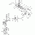XR-4 0C100861 THRU 0C239552 Рычаг дросселя и вал механизма переключения передач