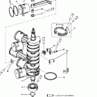 XR-6 0G303046 THRU 0G760299 Коленчатый вал, поршни и шатуны