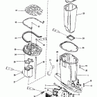 XR-6 0G303046 THRU 0G760299 Корпус вертикального вала и выхлопная труба