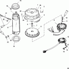 XR-6 0G960500 THRU 1B226999 Маховик и мотор стартера