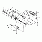 XR10 0D038000 THRU 0D279998 Корпус редуктора, вал гребного винта design i