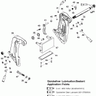 80 JET 0D283222 THRU 0G760299 Transom bracket (s / n-usa-0g590000 / bel-9973100 and up...