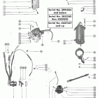 80 (4 CYL.) 2559001 THRU 3493912 Starter motor and wiring harness