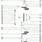 80 (4 CYL.) 4831999 THRU 5582561 Clamp bracket and reverse lock