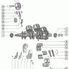 80 (4 CYL.) 7110998 THRU 7146212 Коленчатый вал,поршнь и шатун