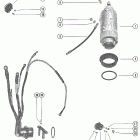 80 (4 CYL.) 7110998 THRU 7146212 Starter motor and wiring harness