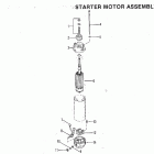 80 (4 CYL.) 7146213 THRU 7208572 Starter motor assembly (bosch)