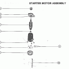 80 (4 CYL.) 8067015 AND UP Starter motor assembly (prestolite)