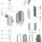 85 (4 CYL.) 7010108 THRU 7071372 End caps, manifold and exhaust covers