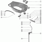 85 (4 CYL.) 8005440 THRU 8043774 Bottom cowl and shift linkage