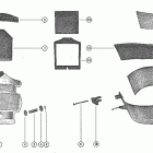 85 (4 CYL.) 8005440 THRU 8043774 Cowling and front cover