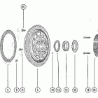 85 (6 CYL.) 1460999 THRU 1766823 Flywheel assembly  and strator