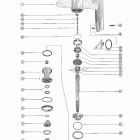 85 (6 CYL.) 1460999 THRU 1766823 Gear housing assembly, complete (merc 850e) (page 2)