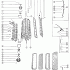 85 (6 CYL.) 1460999 THRU 1766823 Cylinder block and crankcase assembly (merc 850e-1)