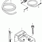 9.8 (2 CYL.)(International) 0N007788 THRU 0N055109 Fuel tank assembly(plastic 3.2 gallon)