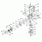 9.8 5206550 AND UP Carburetor assembly (merc 7.5) (tillotson stamped 1364-7...