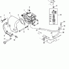 9.9 (2 CYL.) (International) 0N059858 & Up Air silencer and fuel lines