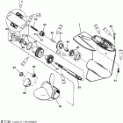 9.9 (4-STROKE)(232 cc) 0H000058 THRU 0H016909 Gear housing (propeller shaft)(2.00:1 gear ratio)