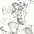 9.9 (4-STROKE)(323 cc) 0G760300 THRU 1B226999 Корпус вертикального вала