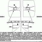 90 (3 CYL.) 0D283222 THRU 0G760299 Gear housing chart (2.31:1 gear ratio)