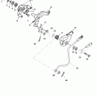 90 (4-STROKE) 0T801000 THRU 1B226999 Рычаг дросселя и приводная штанга