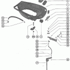 90 (6 CYL.) 5299506 THRU 5594656 Bottom cowl and shift linkage