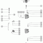 90 (6 CYL.) 5309951 THRU 5721324 Carburetor linkage and choke solenoid