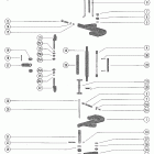 90 (6 CYL.) 5309951 THRU 5721324 Clamp bracket and reverse lock